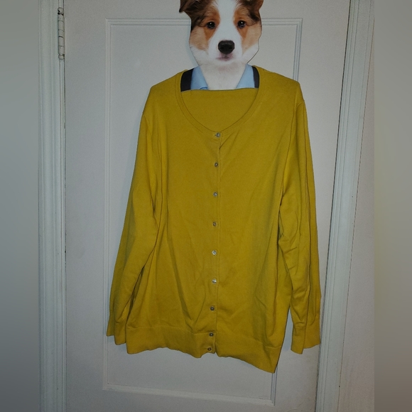 Lands' End Sweaters Lands End Yellow Cardigan Poshmark